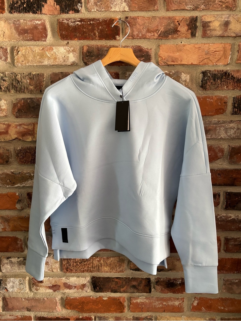 UNRL Sky Blue Luxbreak Oversized Boxy Hoodie Sweatshirt NWT, M